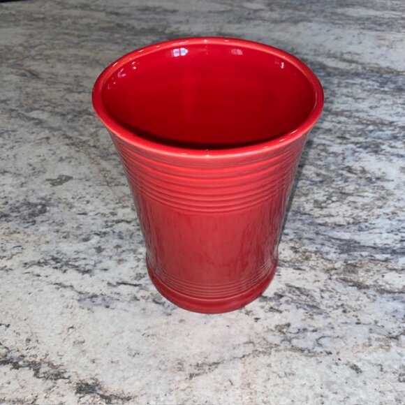 Fiestaware Utensil/Tool Crock in Scarlet - Picture 3 of 7